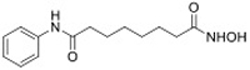 Chemical structure of Vorinostat (SAHA).