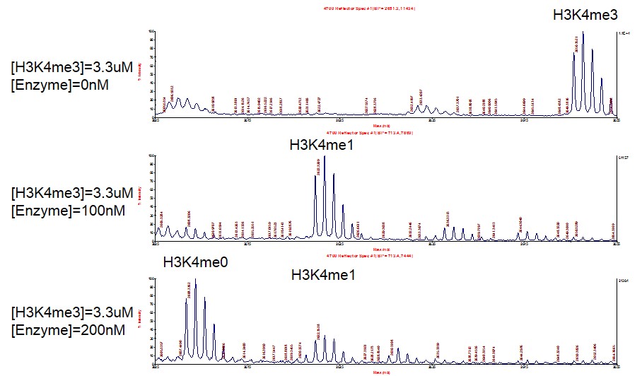 MALDI-TOF for JARID1B / KDM5B (2-751) activity