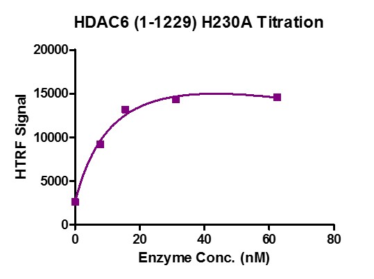 HTRF assay for HDAC6 (H230A) activity.