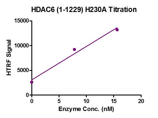 HTRF assay for HDAC6 (H230A) activity.