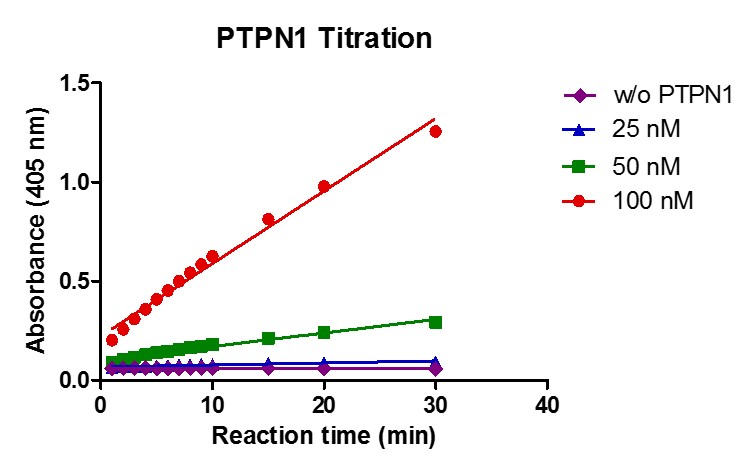 Recombinant PTPN1 (1-321) activity assay.