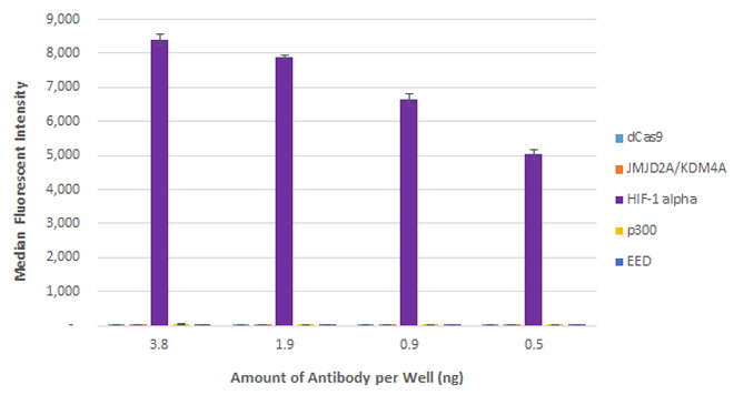 AbFlex<sup>&reg;</sup> HIF-1 alpha antibody (rAb) tested by ELISA.