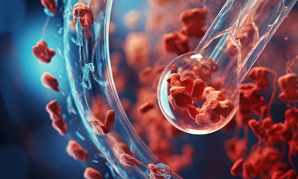Blood cells.