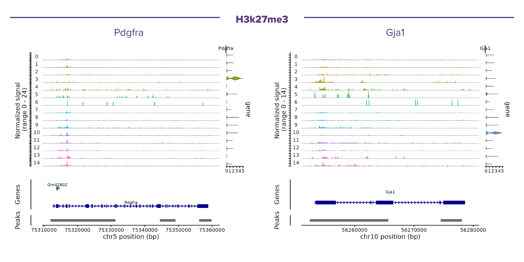 Cell type-specific repressive chromatin landscapes