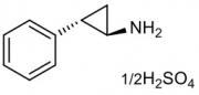 Chemical structure of Tranylcypromine hemisulfate.