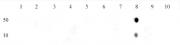 Histone H3K27me1 antibody (mAb) tested by dot blot analysis.