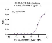 AbFlex<sup>&reg;</sup> SARS-CoV-2 Spike Antibody (rAb) (AM004414) tested by ELISA.